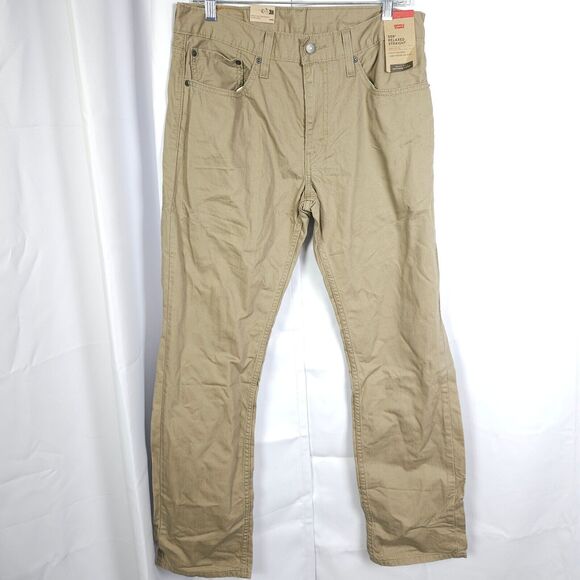 NWT Levi’s 559 Mens 32x32 Beige Relaxed Fit Straight Leg Jeans